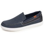 Isotoner mocassins confortable souple semelle � m�moire forme et facile � enfiler marine homme