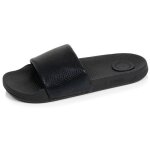 Isotoner mules claquettes semelle confortable et l�g�re sandale de plage piscine noir serpent femme