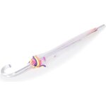 Isotoner parapluie canne cloche transparente rsistance au vent pvc / non femme