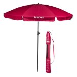 Isotoner parasol de plage ultra rsistant structure anti vent lger et anti uv upf50 + framboise