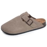 Isotoner sabots semelle extra - flex l�g�re patch talon confort taupe homme