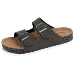 Isotoner sandales semelle int�rieure cuir patch talon confort everywear et soutien voute plantaire sandales ...