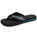 Isotoner tongs sandales plage d�t� semelles l�g�res et confortable noir / bleu homme