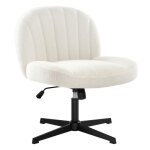 Iwmh chaise de bureau  roulettes chaise de coiffeuse sans accoudoirs chaise dordinateur rglable en ...