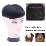 J - 1 - 18x20 - perruque synthtique courte pour hommes toupet de tte suprieure cheveux naturels lisses ...