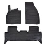 Tapis de sol en caoutchouc 3d - j&j automotive - renault scenic 2009 - 2016 - noir - sur mesure - antid�rapant ...