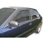 D�flecteurs dair - j&j automotive - honda civic 3p 1995 - 2001 - fum� - acrylique renforc� - installation ...