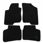 J&j automotive tapis de sol noir velours compatible avec kia ceed 3 porte 2007 - 2012 4pcs