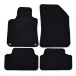 Tapis de sol noir velours - j&j automotive - peugeot 308 ii - sur mesure - antid�rapant - imperm�able ...