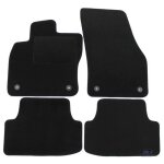Tapis de sol noir velours - j&j automotive - seat ateca - sur mesure - antid�rapant - imperm�able