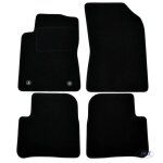 Tapis de sol noir velours - j&j automotive - citron c3 - sur mesure - antidrapant - impermable