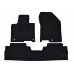 J&j automotive tapis de sol noir velours sur mesure pour hyundai santa fe 2018 - 2020