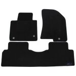 Tapis de sol noir velours - j&j automotive - kia carens 2013 - 2019 - sur mesure - antid�rapant - imperm�able ...