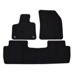 Tapis de sol noir velours - j&j automotive - peugeot 5008 - sur mesure - antid�rapant - imperm�able