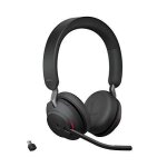 Jabra evolve2 65 casque pc sans fil casque audio anti bruit certifie microsoft teams avec batterie longue ...