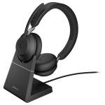 Micro - casque jabra evolve2 65 - usb - a ms teams stereo avec support de charge - noir Micro - casque jabra evolve2 65 - usb - a ms teams stereo avec support de charge - noir