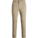 Pantalon slim fit - jack & jones - beige - taille basse - 98% coton - 2% lasthanne