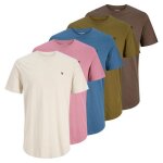 Jack&jones t - shirt homme - paquet de 5jprblabrody tee crew neck 5pk