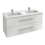 Meuble double vasque 120 cm jacob delafon ola up blanc Meuble double vasque 120 cm jacob delafon ola up blanc