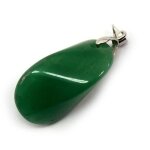 Jade grand modele pendentif collier cordon cuir