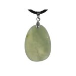 Jade vert pierre naturelle pendentif collier