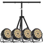 Jajaluya 315w 18 led rgbw uv jeux de lumi�re dj - 4pcs lumi�re de sc�ne dmx avec 18m support par led ...