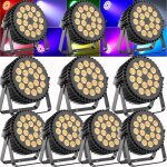 Jajaluya 315w 18 led rgbw uv jeux de lumi�re dj - pack de 10 lumi�re de sc�ne dmx - par led stroboscope ...