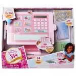 Jakks caisse disney shop n play girls 31x25 cm rose 14 pices