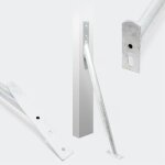 Wiltec jambe de force 290 x 40 x 650 mm ? en acier galvanis� ? support pour cl�ture ancre de sol pour ...