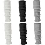 Jambières - soquettes - lot de 3 paires - tissu acrylique - crochet tricoté - chaud et élégant Jambières - soquettes - lot de 3 paires - tissu acrylique - crochet tricoté - chaud et élégant