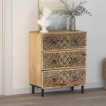 ?soldes janvier)commode dangle - buffet bas salon - buffet de rangement - meuble lat�rale 60x33x75 cm ...