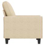 Promotion janvier fauteuil 1 place - mango - petit canap� - cr�me 60 cm - tissu ss1829
