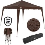 De jardin capri pliable - marron - 3x3m De jardin capri pliable - marron - 3x3m