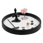 Jardin zen bois isana d22cm noir - atmosphera createur dinterieur