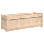 Jardini�re - ashata - bois de pin massif - rectangulaire - 90x31x31 cm