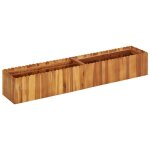 Jardinière lit surélevé plantes fleurs jardin 150 x 30 x 25 cm bois massif dacacia Jardinière lit surélevé plantes fleurs jardin 150 x 30 x 25 cm bois massif dacacia