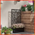 Jardini�re brise - vue - akozon - 9033 - 61 x 23 x 113 cm - treillis mural - 29 l anti - corrosion