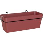 Jardini�re capri re 50cm v2 rouge fonc� - artevasi - rectangulaire - 12l - plastique