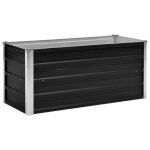 Jardinière - kai - anthracite - acier galvanisé - 100 x 40 x 45 cm - rectangulaire Jardinière - kai - anthracite - acier galvanisé - 100 x 40 x 45 cm - rectangulaire