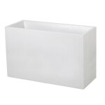 Jardinière muret - eda - graphit - 116 l - 995 x 395 x h. 60 cm - blanc cérusé Jardinière muret - eda - graphit - 116 l - 995 x 395 x h. 60 cm - blanc cérusé