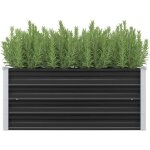 Jardini�re pots bac � fleurs dext�rieur - lit sur�lev� de jardin - anthracite 100x40x45