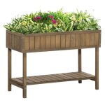 Outsunny - jardinire - bois - 110x46x76cm - marron