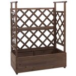 Jardini�re sur pied hwc - p67 bac � plantes / � fleurs pot de fleurs treillis tuteur espalier en bois ...