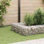 Jardini�re sur�lev�e - cube gabion - acier antirouille - 30x30x30 cm - maillage 10x5 cm
