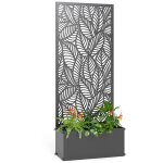 Jardini�re avec treillis - outsunny - avec brise - vue - pour plantes grimpantes - m�tal - 45 x 215 x ...