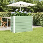 Jardini�re - vidaxl - 100 x 40 x 75 cm - vert - acier durable - int�rieur & ext�rieur