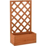 Jardinière - vidaxl - bois de sapin - rectangulaire - orange - 50x25x90cm Jardinière - vidaxl - bois de sapin - rectangulaire - orange - 50x25x90cm