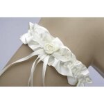 Jarretire - unique - ivoire - satin - 17 cm - accessoire de mariage
