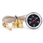 Jauge de temp�rature deau m�canique 52 mm 12v 50 - 140? 130 - 280? avec capteur