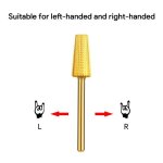 Jcmaster embout pour ponceuse ongles taille universelle durable fraise en acier au tungst�ne pour le ...